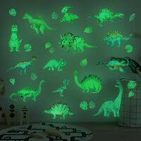 EJ.life Fond d'écran Stickers muraux dinosaures lumineux