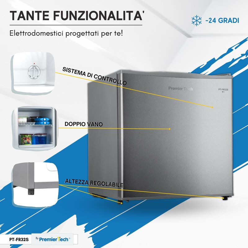 PremierTech PT-FR43S Mini Freezer Piccolo Congelatore 42 litri