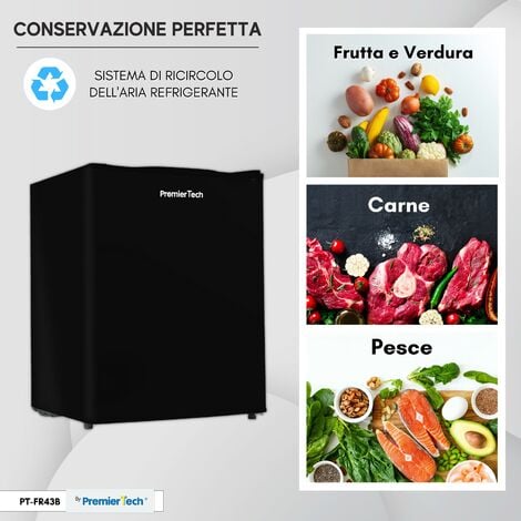 PremierTech PT-FR43B Mini Freezer Nero Congelatore 42 litri da -24° gradi 4  Stelle E