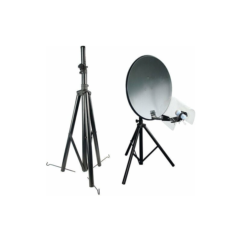 Sky satellite dish quad LNB & tripod stand kit portable camping caravan  freesat