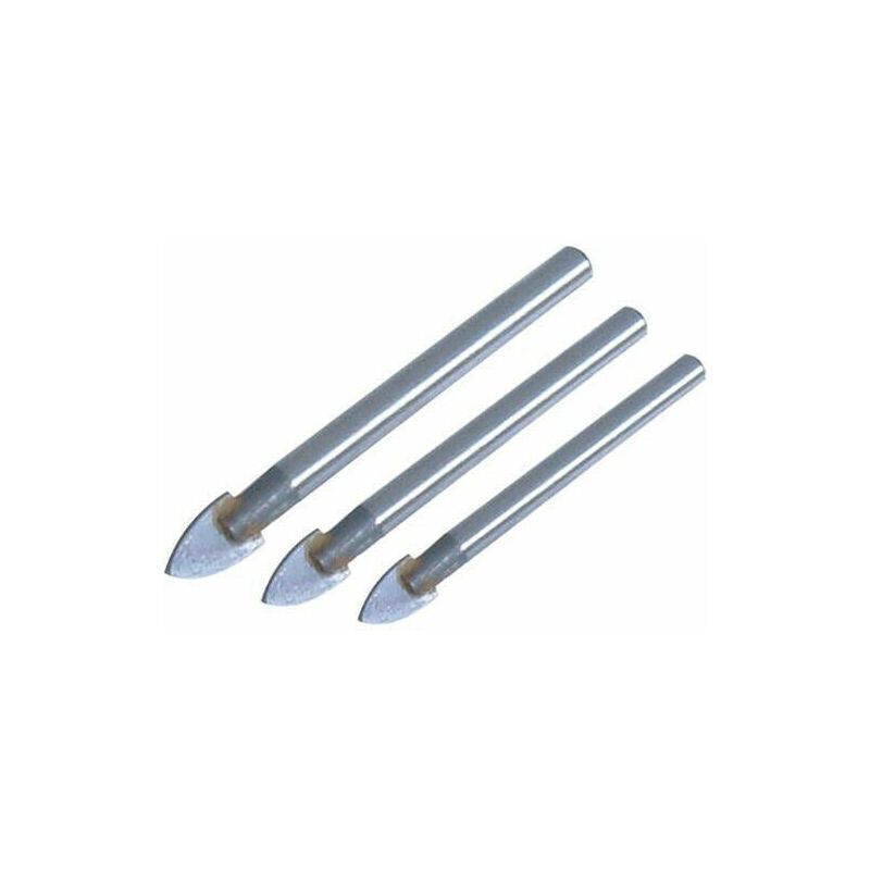 4 Piece Tile & Glass/Mirror Drill Bit Set 5mm 6mm 8mm