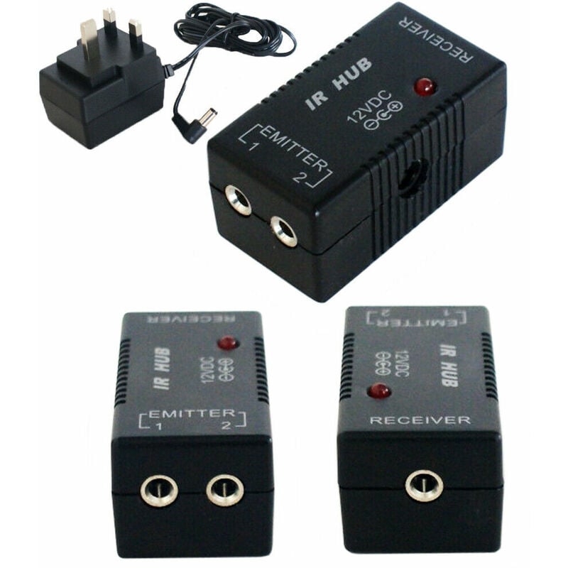 IR INFRARED HUB REPEATER SYSTEM 12V REMOTE CONTROL EXTENDER DISTRIBUTION