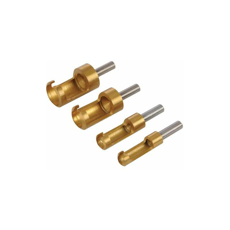 4 Piece Wood Plug Cutter Set 6mm 16mm For Countersink Recessed Holes