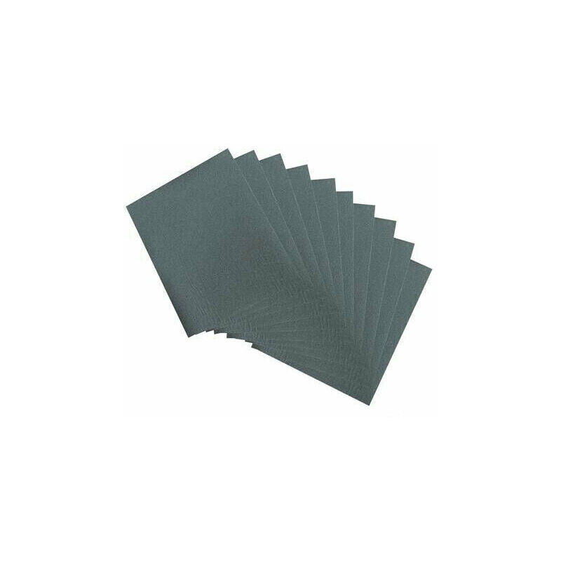 QTY 10 180 Grit Wet & Dry Sheets Abrasive Sandpaper Metal Varnish Sanding