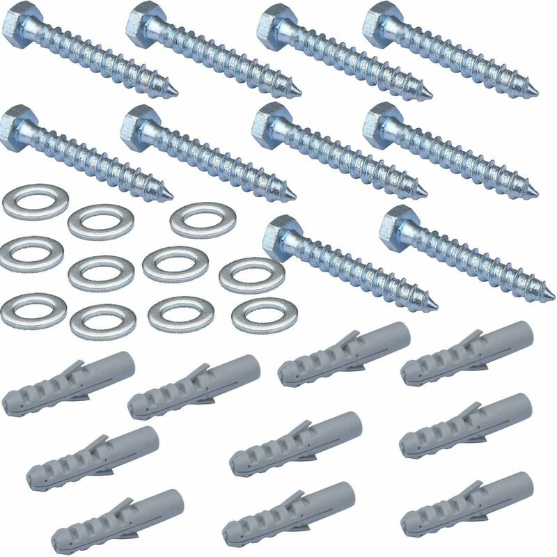 10x M10 50mm Aerial Bracket Wall Fixing Bolts Masonry Brick Thread