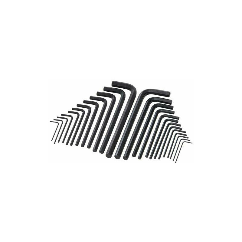 25 Piece Hex Allen Key Long Series Set Metric & Imperial Allen Allan Keys