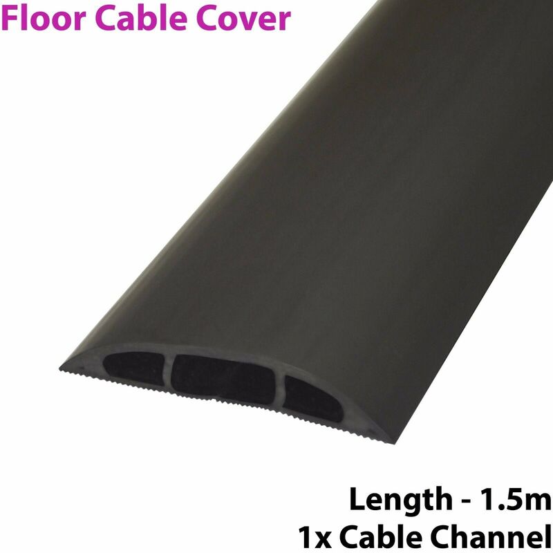 Rubber Bond TV Cord Hider Cable Protector - Strong Self Adhesive Wall Cord  Cover Cable Hider - Low Profile Cable Management Wall Cord Concealer Cable  Raceway - Grey - Thick Cord - 6 Feet 