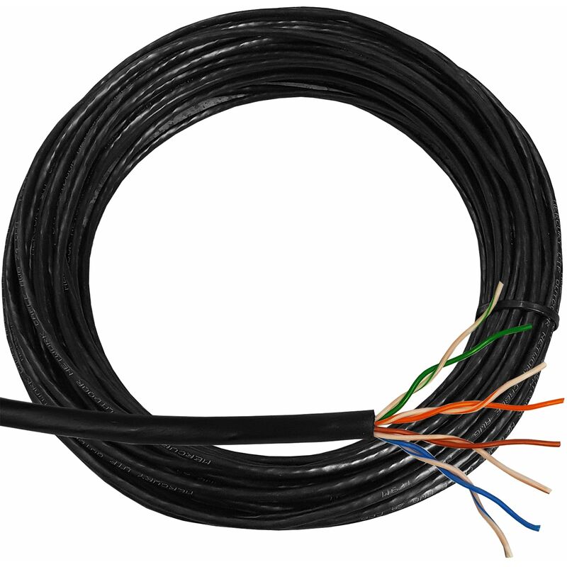 External CAT5e Outdoor FULL COPPER Ethernet Network Cable Reel UTP 100m