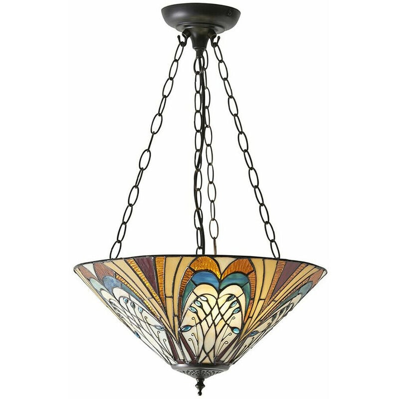 Tiffany inverted clearance pendant ceiling lights