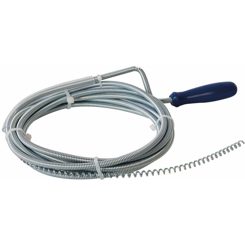 3m Corkscrew Drain Auger Probe Flexible Spring Wire Waste Pipe