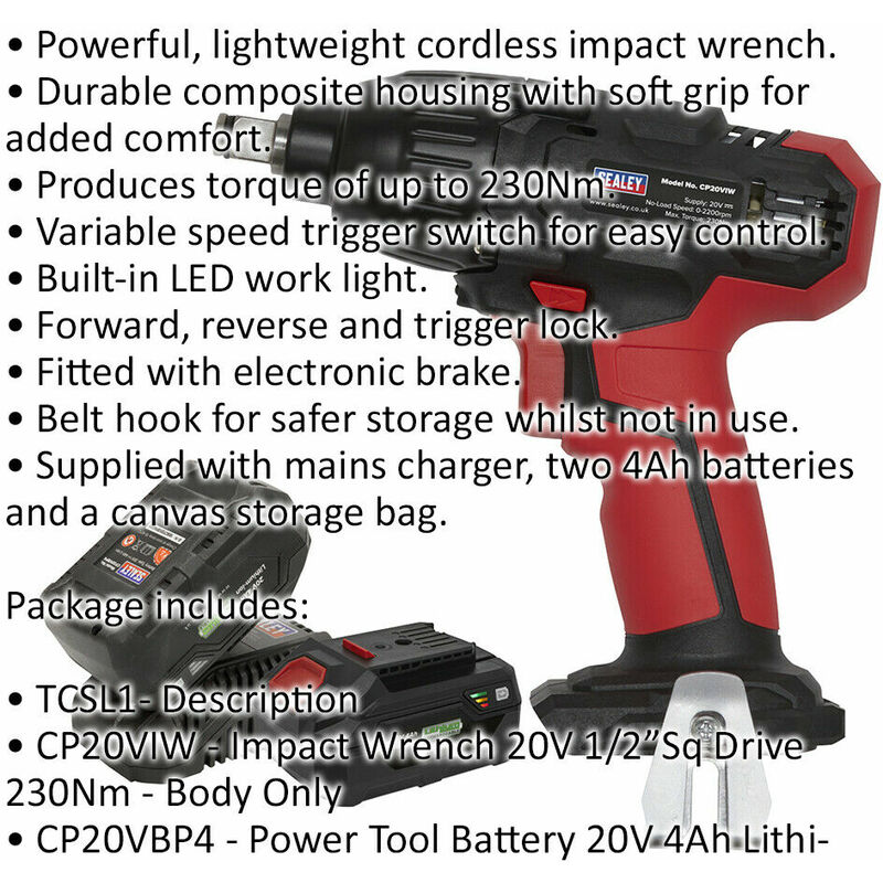 Mains powered impact online wrench