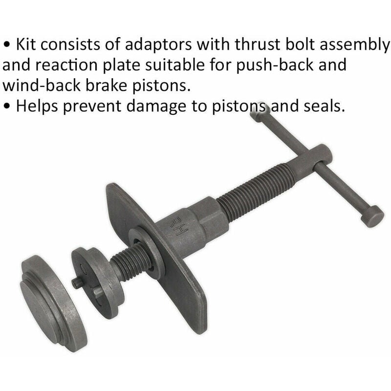 Goodyear Brake Caliper Piston Rewind Wind Back Tool Kit 22 Pieces