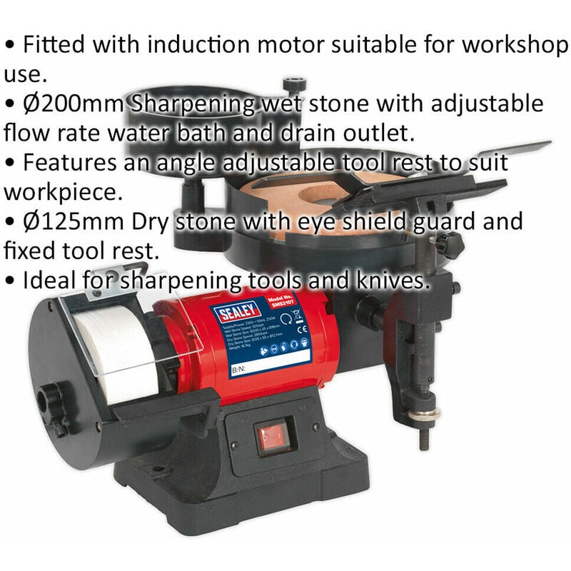 Wet & dry on sale bench grinder sharpener