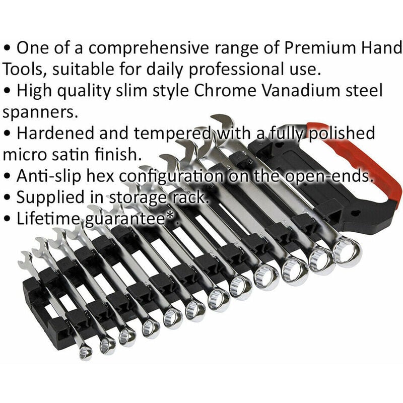 Combination Spanner Wrench Jumbo 34mm Chrome Vanadium Steel 375mm