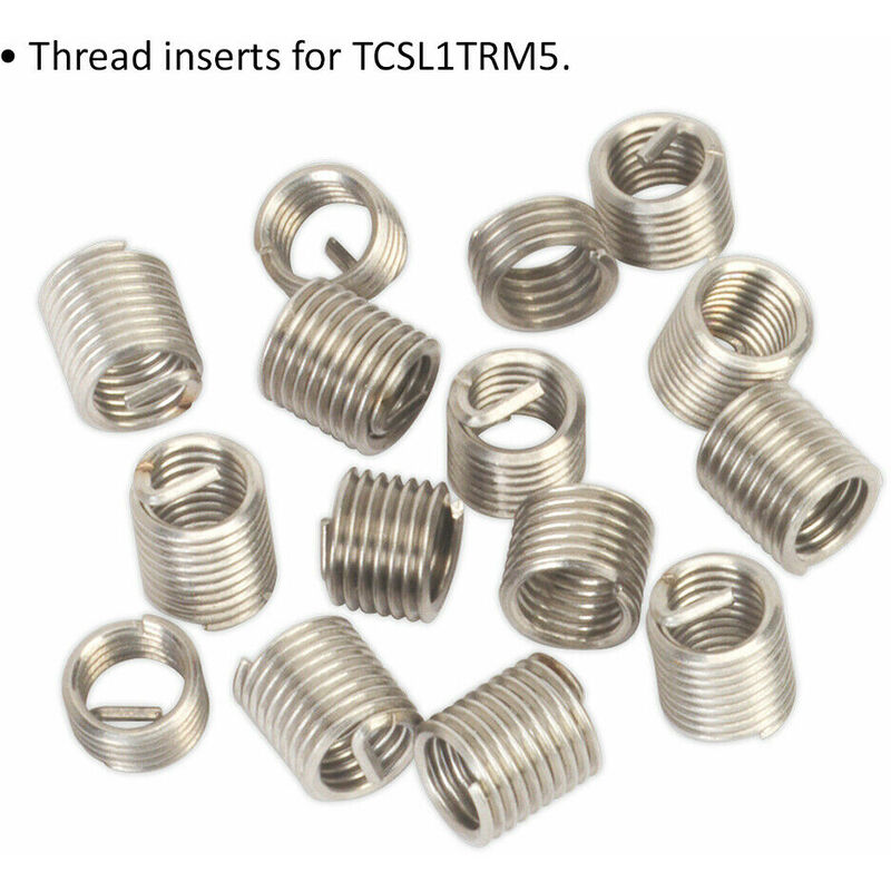 50pcs M6 x 1.0 x 3D Length Threaded Inserts Wire Thread Inserts Steel  Sheath Helicoil Type Screw Repair Sleeve Assortment Set