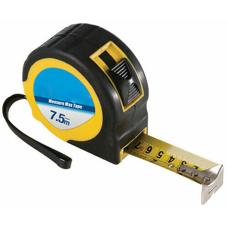 7.5m Tape Measure Hard Metric Measuring Tape Retractable Impact