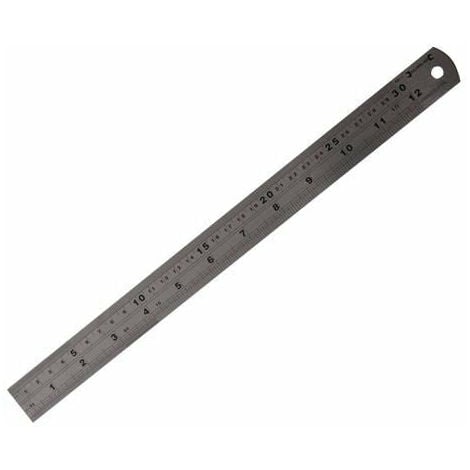 1PC Metric and Imperial Scale Stainless Steel Ruler Double-sided 2