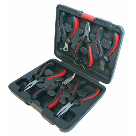 Draper 12544 Mini Pliers Set with Soft Grip, 5 Pcs, Blue and Black