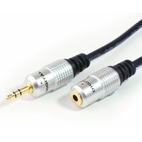 5 meters 3.5mm STEREO Mini Jack to 6.35mm 1/4 STEREO Plug Audio Guitar  Cable 5m