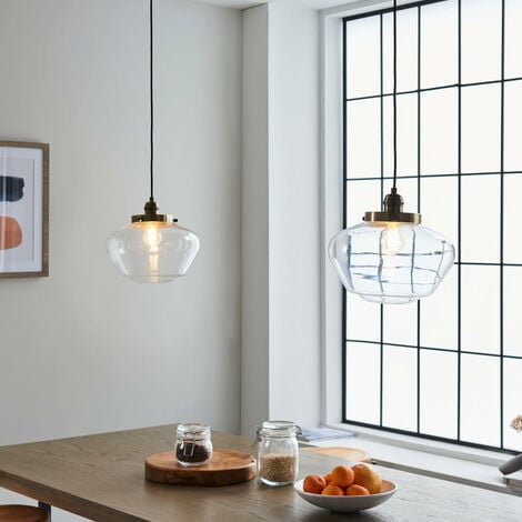 Clear glass shades for deals light fixtures