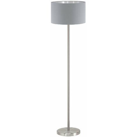 Silver floor on sale lamp shade