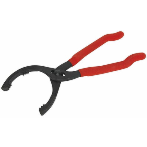 Forged Oil Filter Pliers - 60-108mm Capacity - Serrated Angled Jaws ...