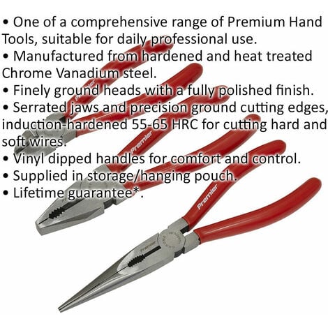 Set of 3 Professional Soft Jaw Pliers
