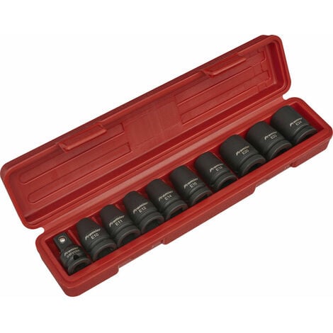 10 Piece Impact Socket Set - 1/2