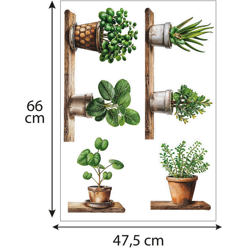 Sticker mural plantes. stickers muraux végétal nature plante pas cher