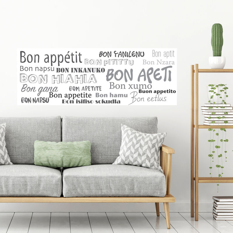 Stickers Muraux Autocollant Texte Franaise Cuisine et Bon Appetit