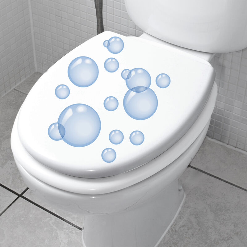 Sticker WC - Motif île Palmier - Déco Abattant Toilettes - Art Déco Stickers