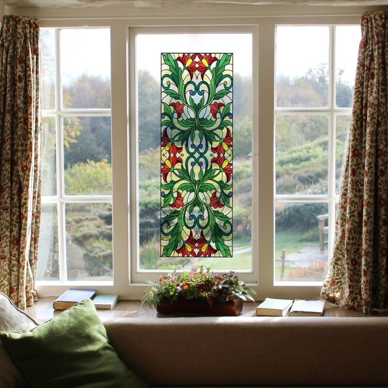 Sticker Porte Autocollants Pour Vitres - Film électrostatique Réutilisable (45x100cm) - Décoration Et Intimité Vitrail Autocollant Sticker Porte Autocollants Pour Vitres - Film électrostatique Réutilisable (45x100cm) - Décoration Et Intimité Vitrail Autocollant