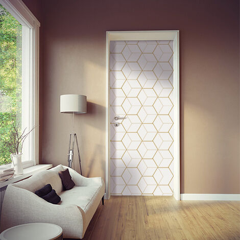 Sticker Porte Effet 3D - Autocollant Trompe L'œil Pour Porte - Décoration - Style Papier Peint