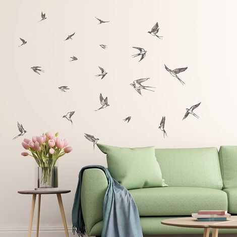 Stickers Anti-collision Oiseaux, 24 Pièces, Réutilisables, Empêcher Les