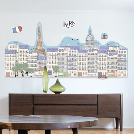 Grand Décor Panoramique Découpé, Grand papier peint découpé, Paris, France (1/5)