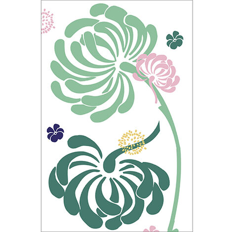 Sticker réfrigérateur et lave vaisselle, petite fleur beauté nature déco, 75 cm X 49 cm (1/4)