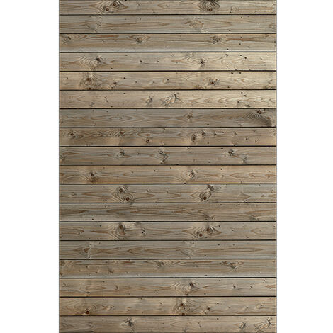 Sticker réfrigérateur et lave vaisselle, bois horizontal nature paisible confort déco, 75 cm X 49 cm (1/4)