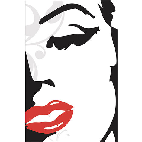 Sticker réfrigérateur et lave vaisselle, marilyn icône glamour déco, 75 cm X 49 cm (1/4)