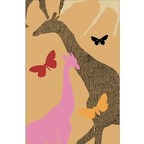 Sticker réfrigérateur et lave vaisselle, savane nature sauvage déco, 75 cm X 49 cm (1/4)