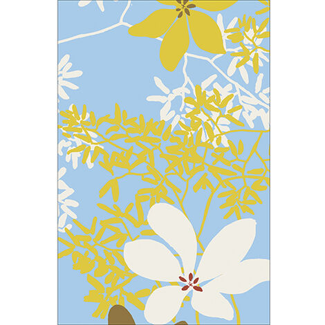 Sticker réfrigérateur et lave vaisselle, avril printemps fraîcheur renouveau déco, 75 cm X 49 cm (1/4)