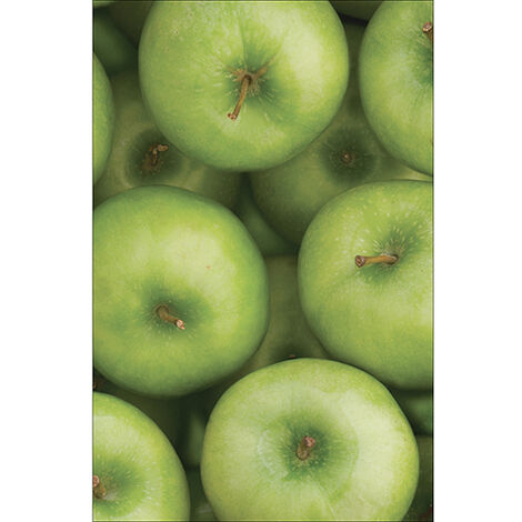 Sticker réfrigérateur et lave vaisselle, pommes fraîcheur fruit déco, 75 cm X 49 cm (1/4)