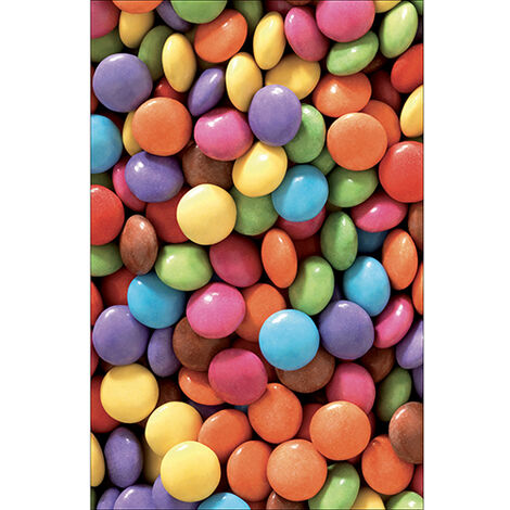 Sticker réfrigérateur et lave vaisselle, smarties douceur colorée déco, 75 cm X 49 cm (1/4)