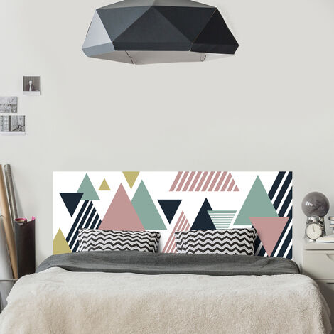Sticker tête de lit, montagnes graphiques moderne pour une déco désign, 60 cm X 160 cm (1/5)