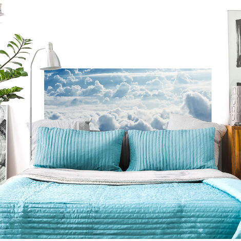 Sticker tête de lit, la tête dans les nuage, décor pour chambre, 60 cm X 160 cm