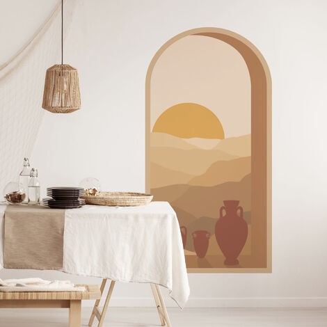 Grand Décor Panoramique Découpé, Papier Peint Chambre, Sans Colle, Arche Tendance (1/5)