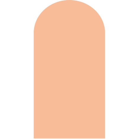 Papier Peint Panoramique Découpé, arche unie, pantone 2024 pêche (1/5)