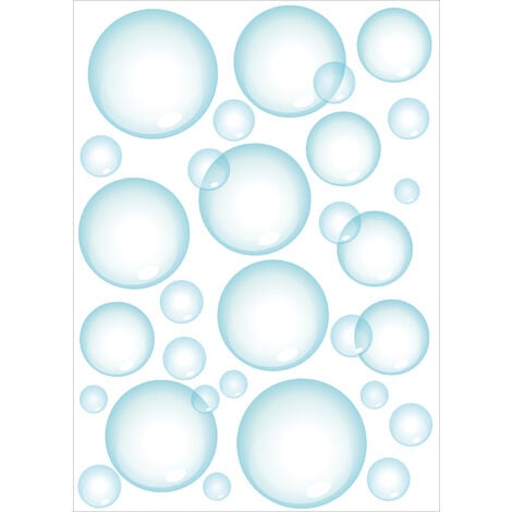 Stickers bulles de savon - Kit de 16 stickers bulles