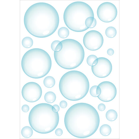 Stickers bulles de savon - Kit de 16 stickers bulles