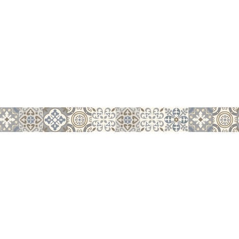 Frise Adhu00e9sive Borgatella - 5 X 300 Cm-carreaux De Ciment
