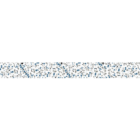 Frise Adhésive Terrazzo 5x300cm - Autocollante Imitation Marbre, Déco Murale Facile